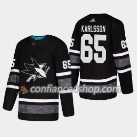 Adidas Maillot de Hockey San Jose Sharks Erik Karlsson 65 2019 All-Star Noir Authentic - Homme